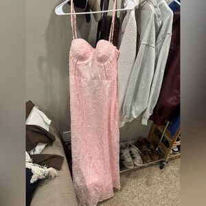 Light pink prom dress
